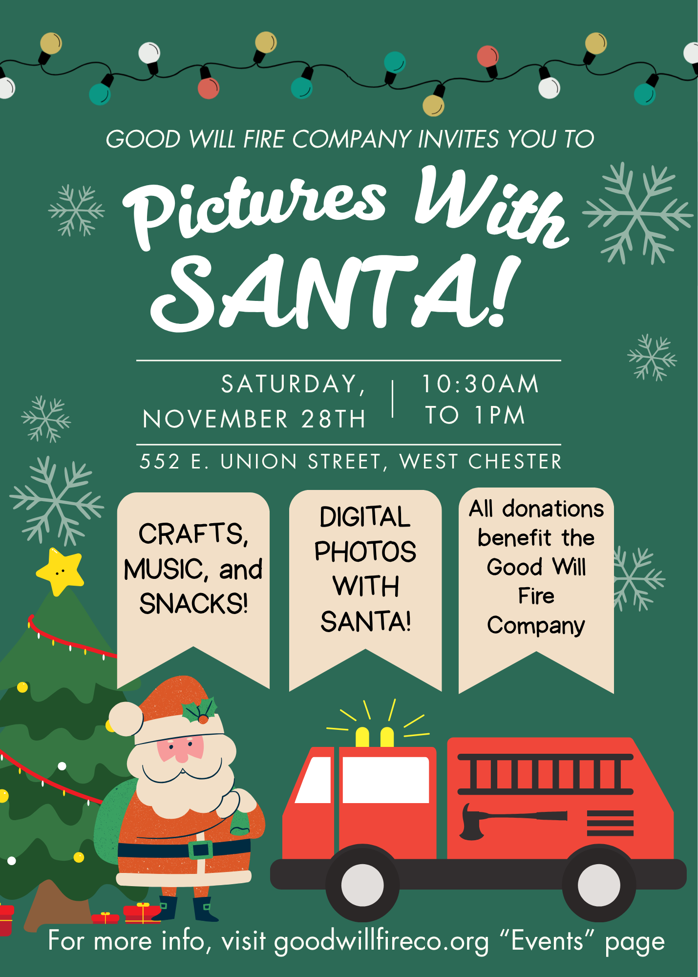 Santa Event advert Santa Event advert