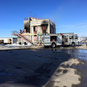 Engine 52-2 providing water supply