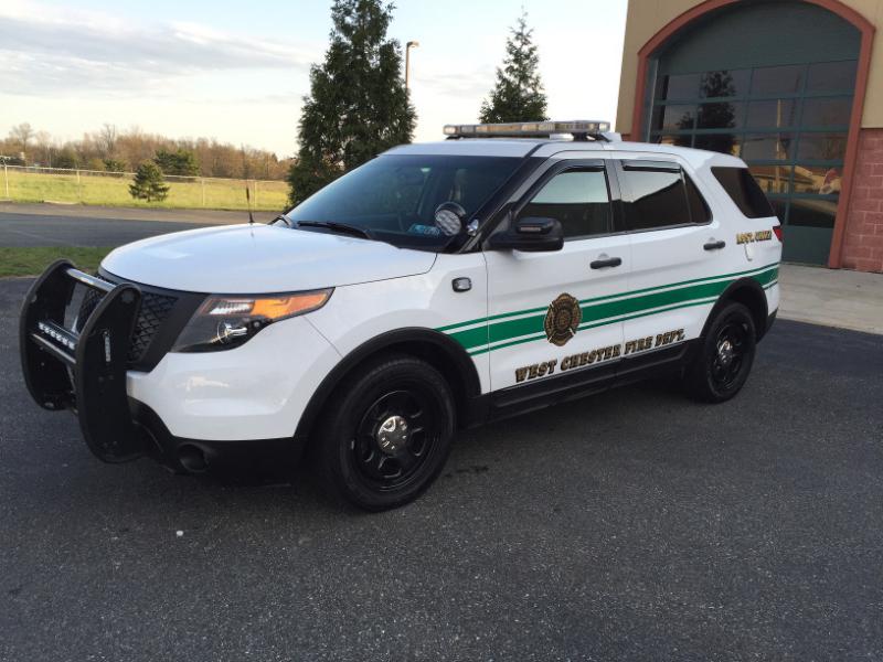 Assistant 52's vehicle is a 2014 Ford Interceptor SUV. The vehicle is equipped with a mobile data computer (MDC) with GPS enabled Mapping, Chester County Harris P25 Radio System as well as additional radios for command. The current assistant chief is issued the vehicle for making responses to emergencies.