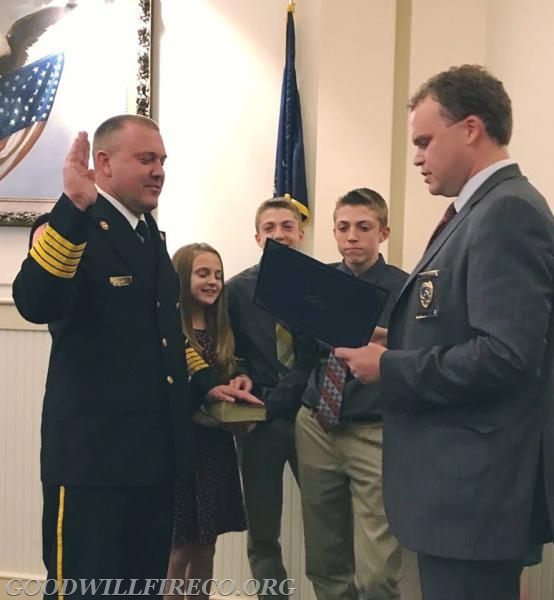 Good Will's Assistant Chief Stafford Sworn In as Next WCFD Chief ...